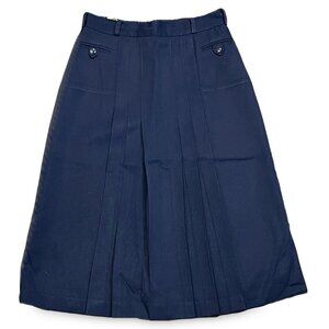 Vintage 80s David Mac G Paris Navy Mid Skirt
